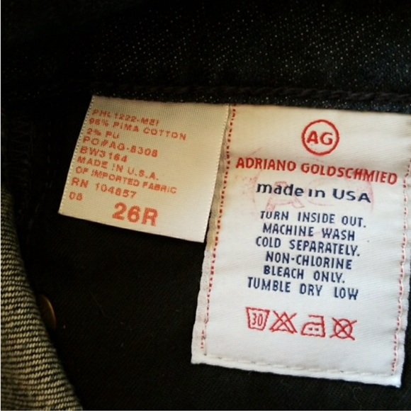 AG Adriano Goldschmied jeans size 26R - Picture 5 of 8
